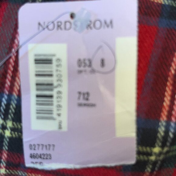 LANZ OF SALZBURG by ELLEN WEST Red Plaid Flannel Grandma Prairie Nightgown NWT L - Picture 12 of 14